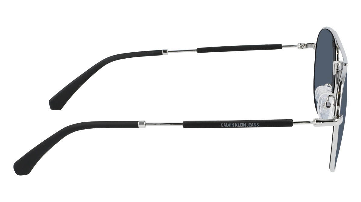 Sunglasses Calvin Klein Jeans CKJ20109S N (045) color shiny silver shape aviator 