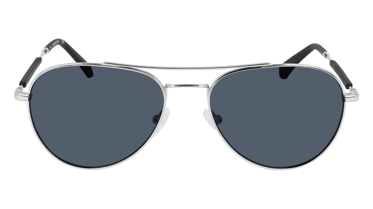 Sunglasses Calvin Klein Jeans CKJ20109S N (045) color shiny silver shape aviator 