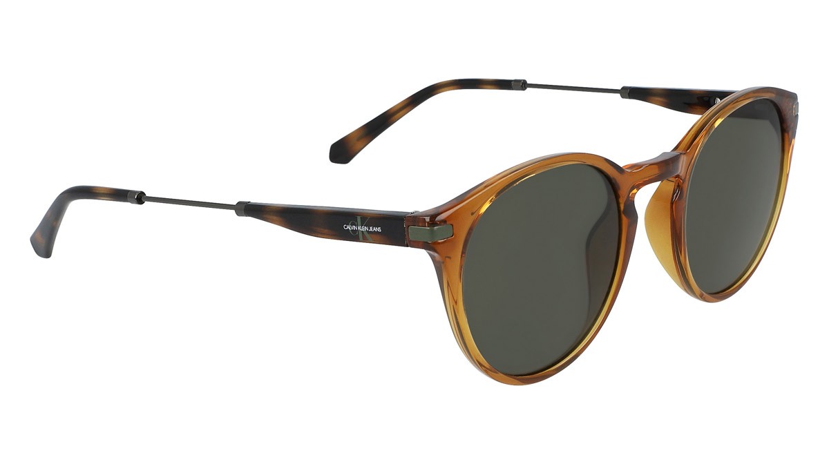 Sonnenbrillen Calvin Klein Jeans CKJ20705S (702) farbe crystal honey form rund 