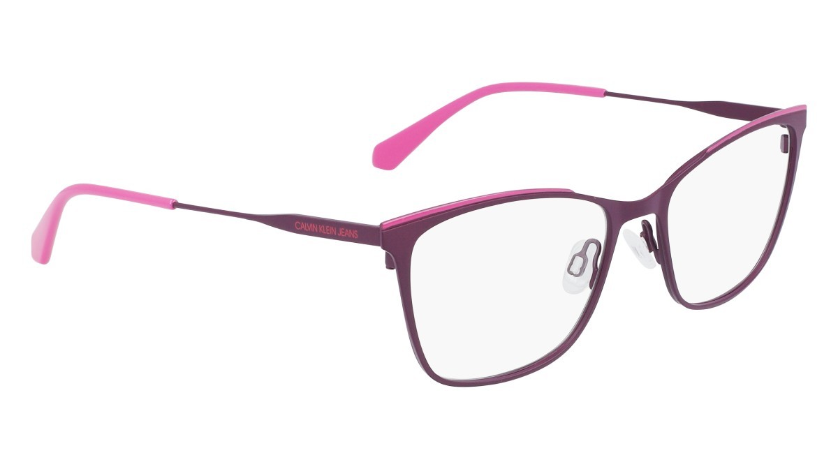 Brillen Calvin Klein Jeans CKJ21207 (508) farbe purple/party pink form rechteckig 