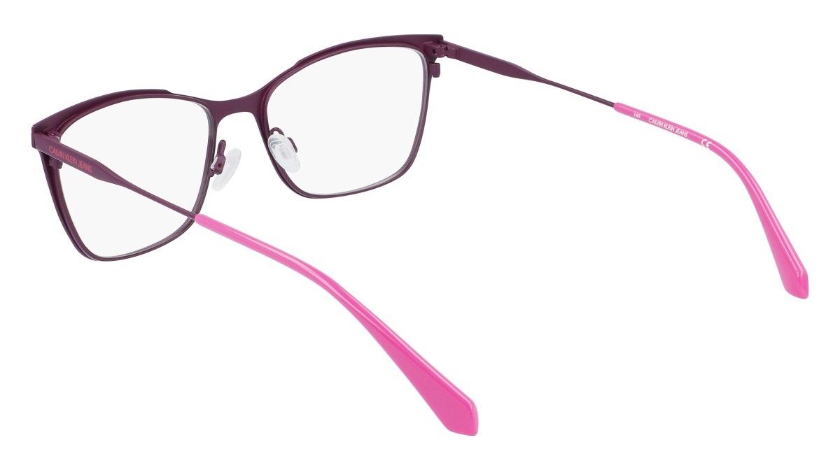 Brillen Calvin Klein Jeans CKJ21207 (508) farbe purple/party pink form rechteckig 