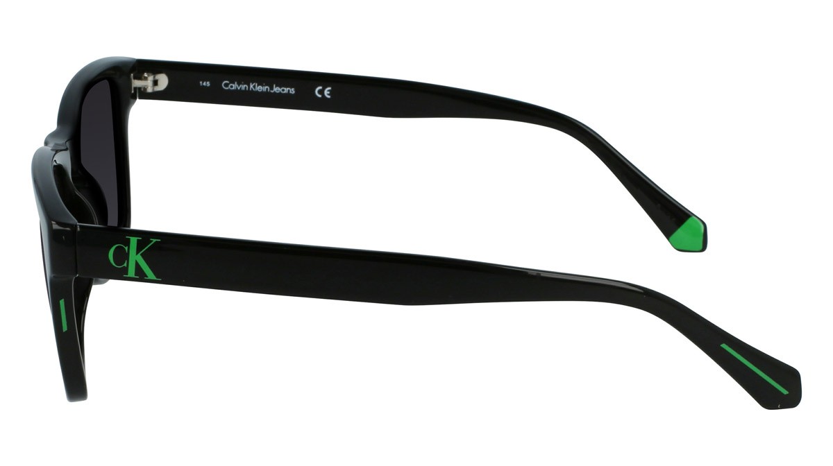 Sunglasses Calvin Klein Jeans CKJ21623S (001) color black shape rectangle lenses gradient grey