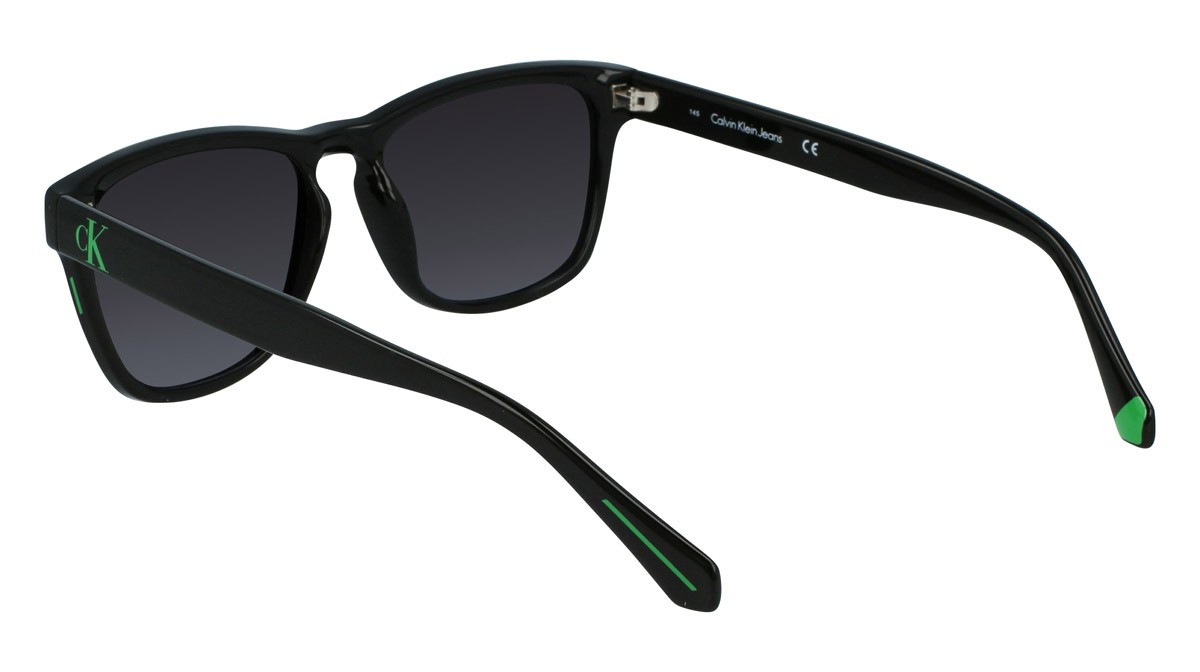 Sunglasses Calvin Klein Jeans CKJ21623S (001) color black shape rectangle lenses gradient grey