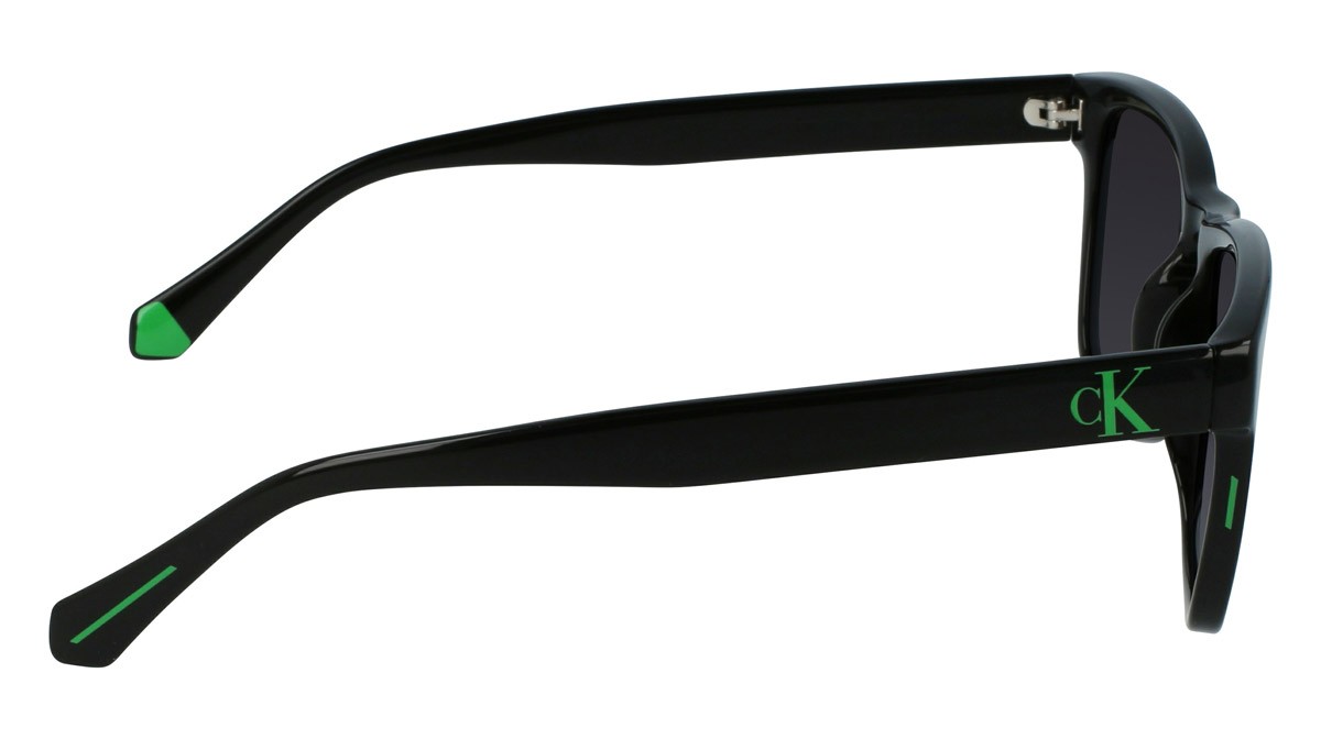 Sunglasses Calvin Klein Jeans CKJ21623S (001) color black shape rectangle lenses gradient grey