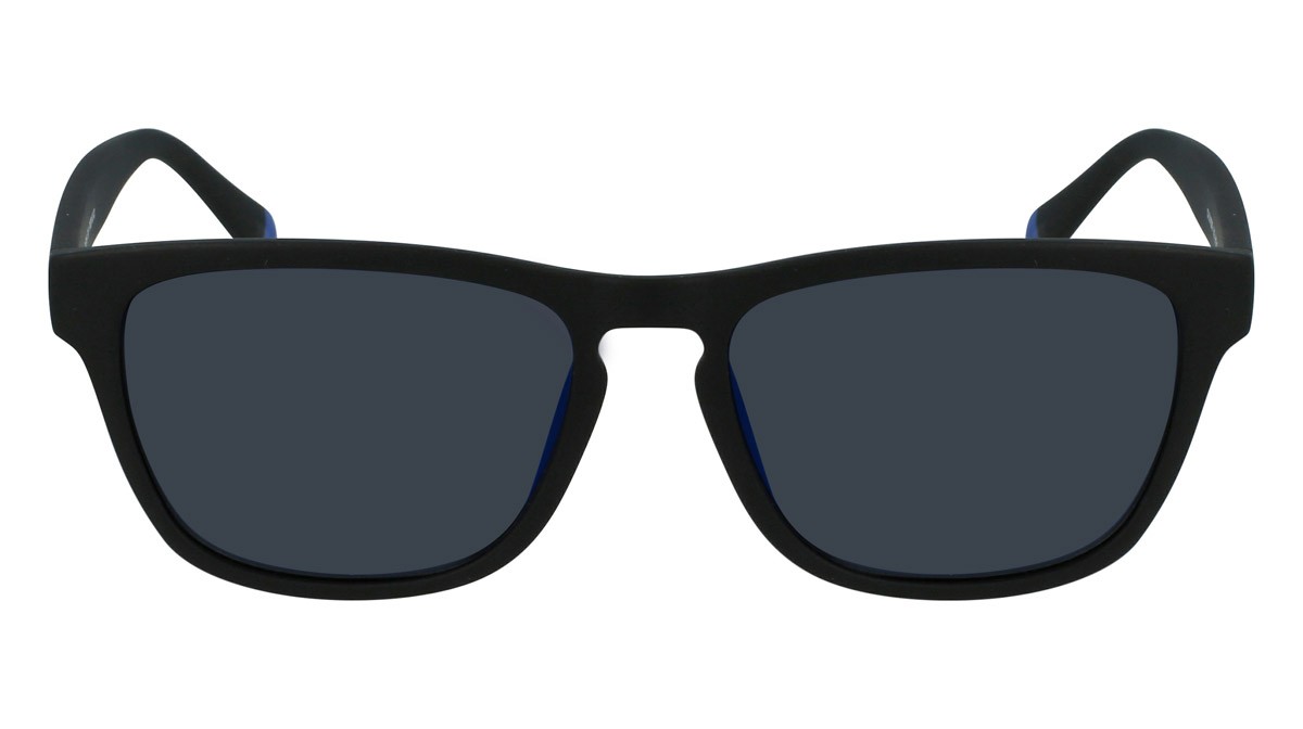 Sonnenbrillen Calvin Klein Jeans CKJ21623S (002) farbe matte black form rechteckig gläser solid grey/blue mirror