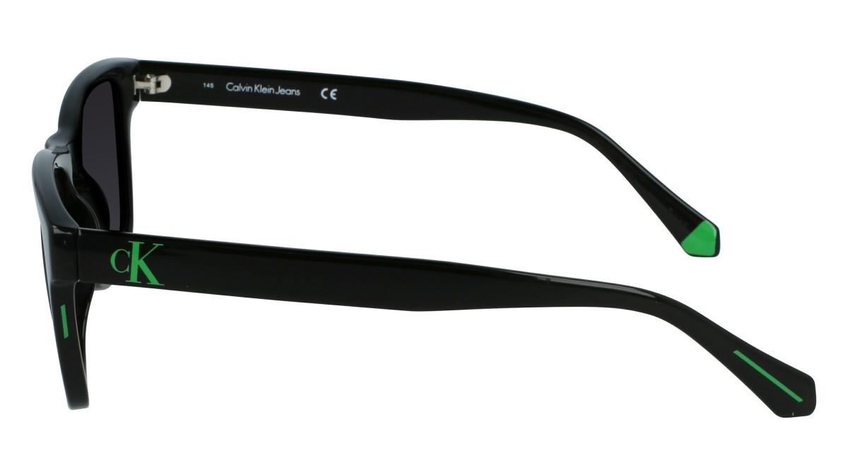 Sunglasses Calvin Klein Jeans CKJ21623S N (001) color black shape rectangle 