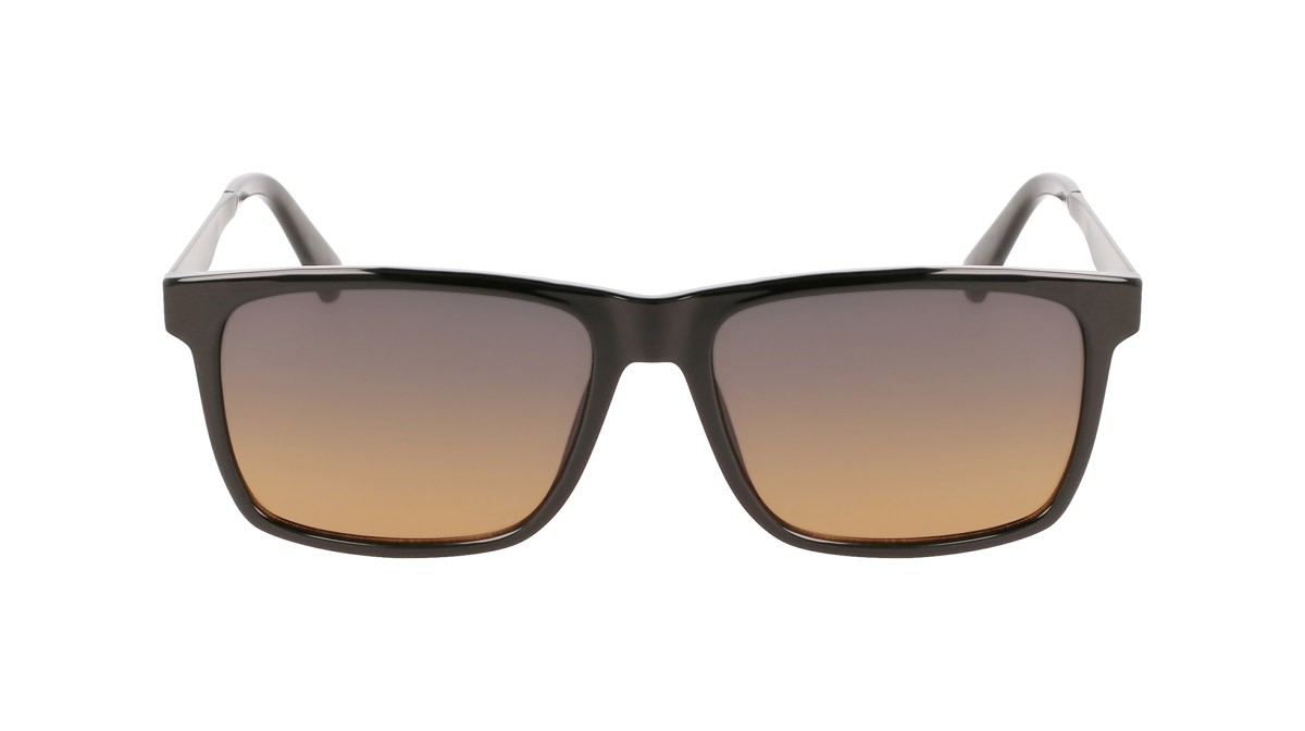 Sunglasses Calvin Klein Jeans CKJ21624S (001) color black shape rectangle lenses gradient petrol/brown
