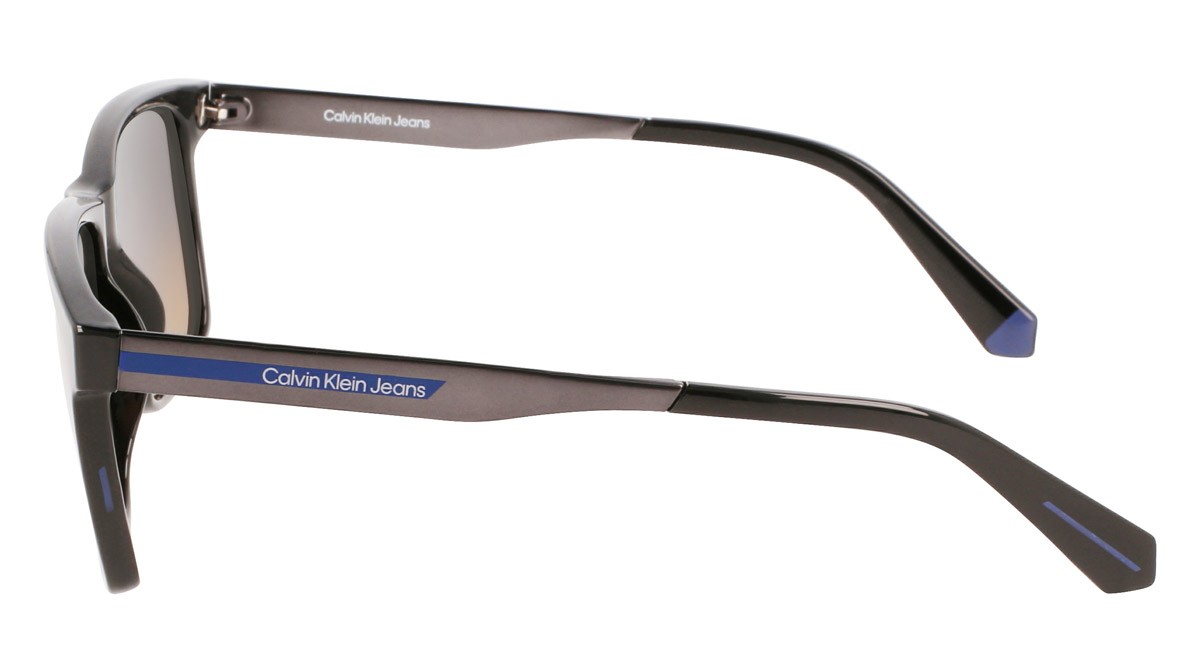 Sunglasses Calvin Klein Jeans CKJ21624S (001) color black shape rectangle lenses gradient petrol/brown