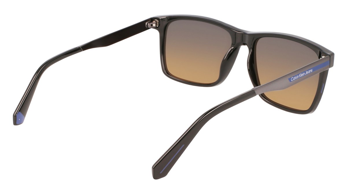 Sunglasses Calvin Klein Jeans CKJ21624S (001) color black shape rectangle lenses gradient petrol/brown