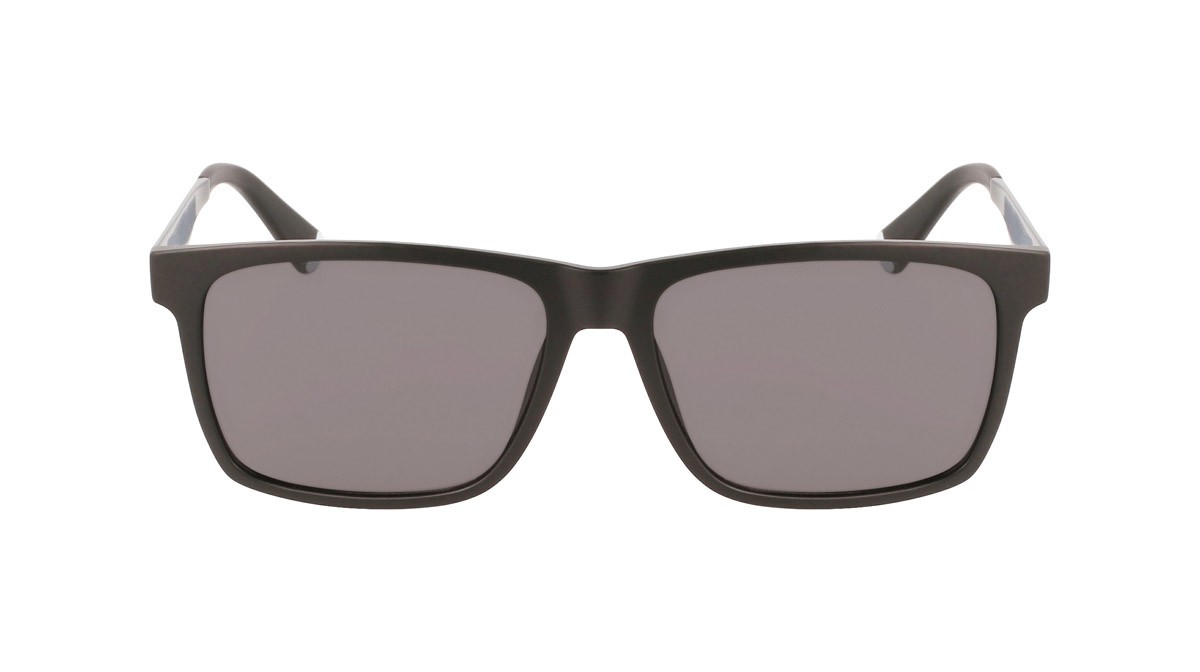 Sunglasses Calvin Klein Jeans CKJ21624S (002) color matte black shape rectangle lenses solid grey