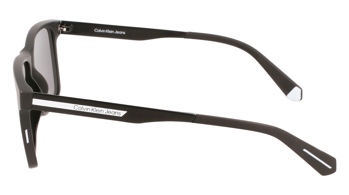 Sunglasses Calvin Klein Jeans CKJ21624S (002) color matte black shape rectangle lenses solid grey