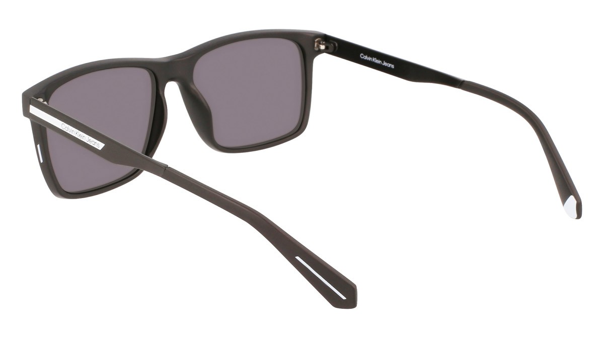Sunglasses Calvin Klein Jeans CKJ21624S (002) color matte black shape rectangle lenses solid grey