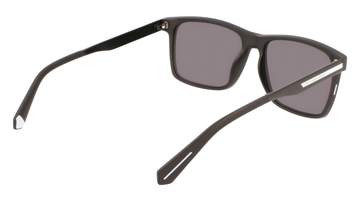 Sunglasses Calvin Klein Jeans CKJ21624S (002) color matte black shape rectangle lenses solid grey