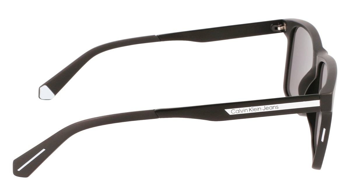Sunglasses Calvin Klein Jeans CKJ21624S (002) color matte black shape rectangle lenses solid grey