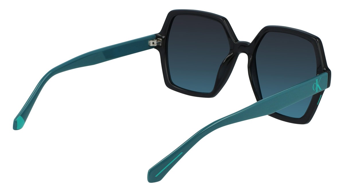 Sonnenbrillen Calvin Klein Jeans CKJ21629S (050) farbe gray form quadratisch gläser gradient gray/aqua