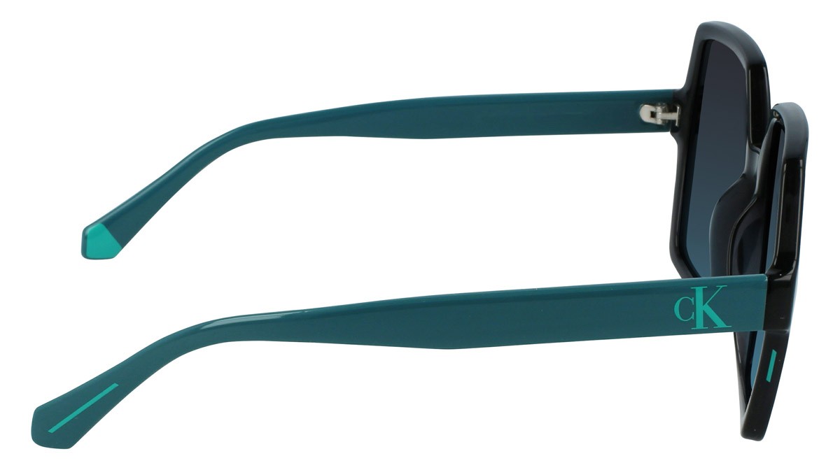 Sonnenbrillen Calvin Klein Jeans CKJ21629S (050) farbe gray form quadratisch gläser gradient gray/aqua