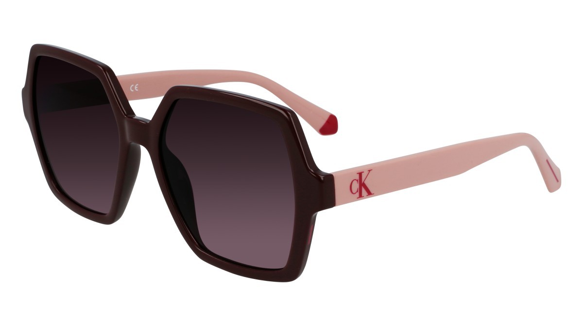 Sunglasses Calvin Klein Jeans CKJ21629S N (603) color burgundy shape square 
