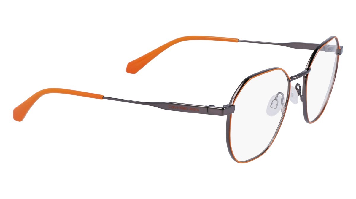 Occhiali da vista Calvin Klein Jeans CKJ22220 (021) colore dark ruthenium/orange forma rettangolare 