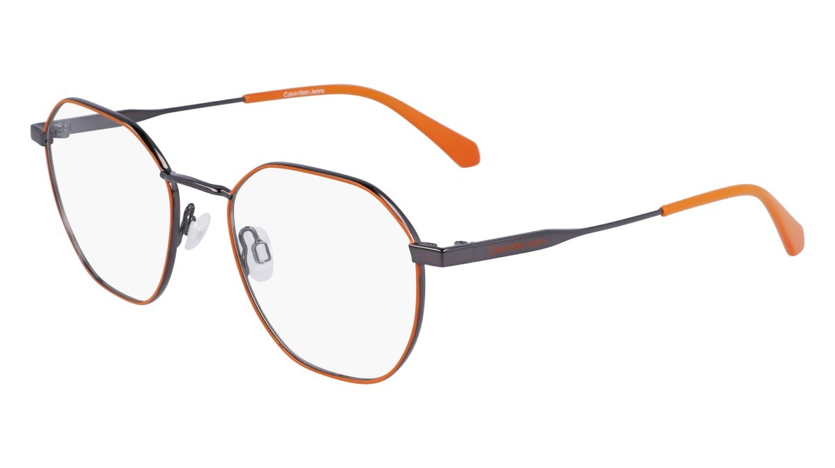 Occhiali da vista Calvin Klein Jeans CKJ22220 (021) colore dark ruthenium/orange forma rettangolare 