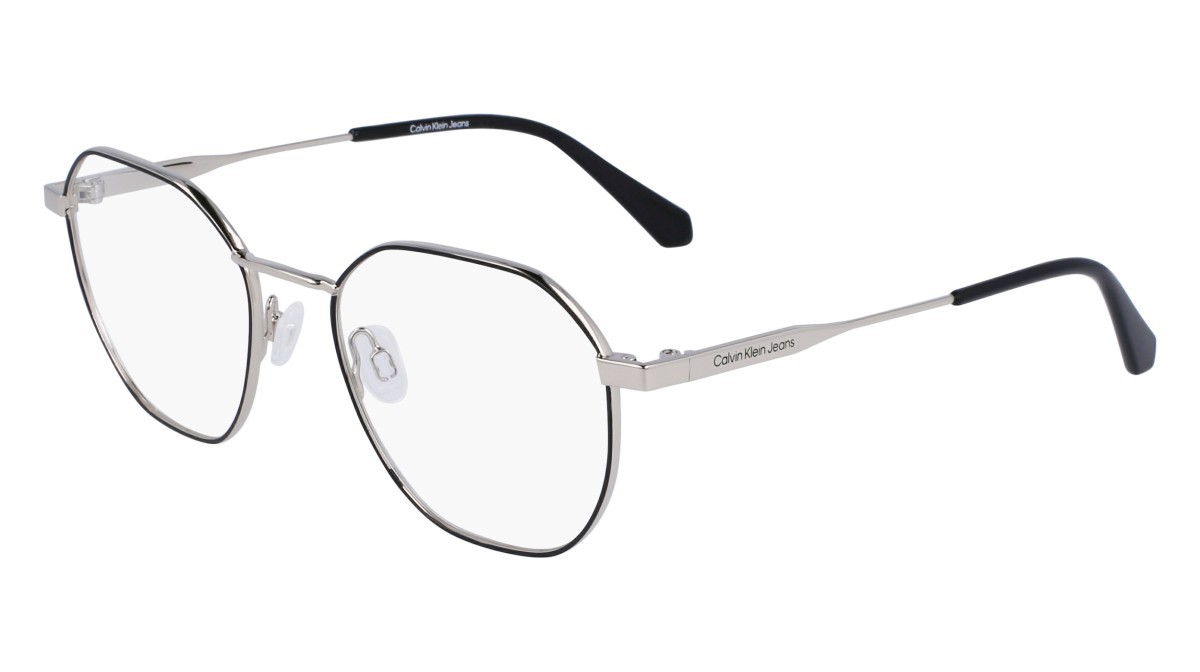 Brillen Calvin Klein Jeans CKJ22220 N (043) farbe silver/black form rechteckig 
