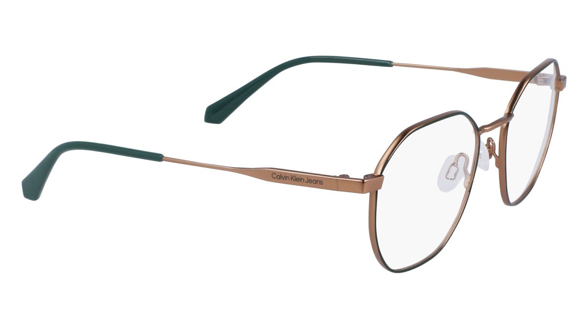 Brillen Calvin Klein Jeans CKJ22220 N (704) farbe amber gold/forest form rechteckig 
