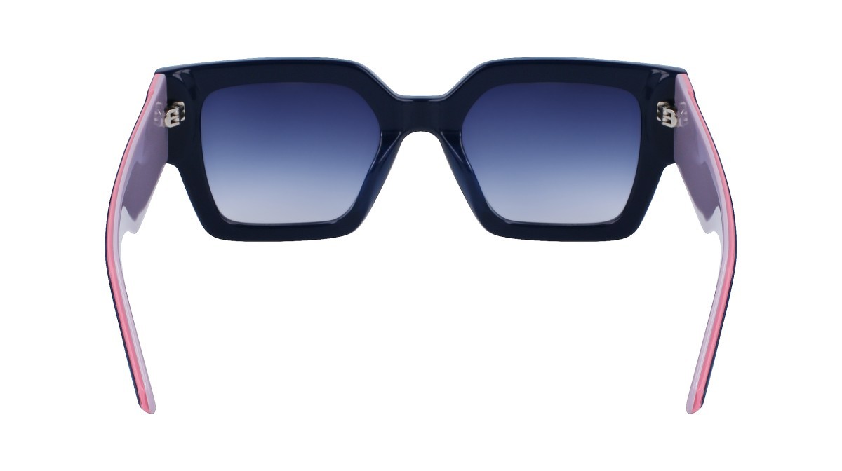 Sonnenbrillen Calvin Klein Jeans CKJ22638S (400) farbe blue form quadratisch gläser blue to pink gradient