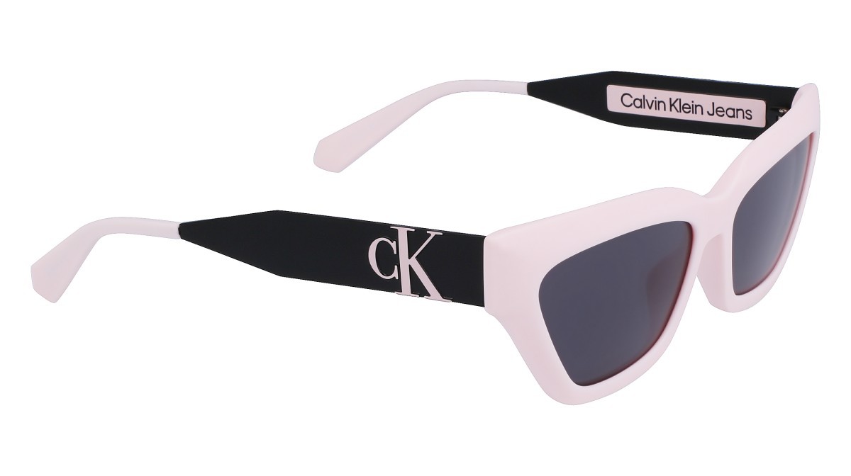 Sonnenbrillen Calvin Klein Jeans CKJ22640S (671) farbe rose form cat-eye gläser solid grey