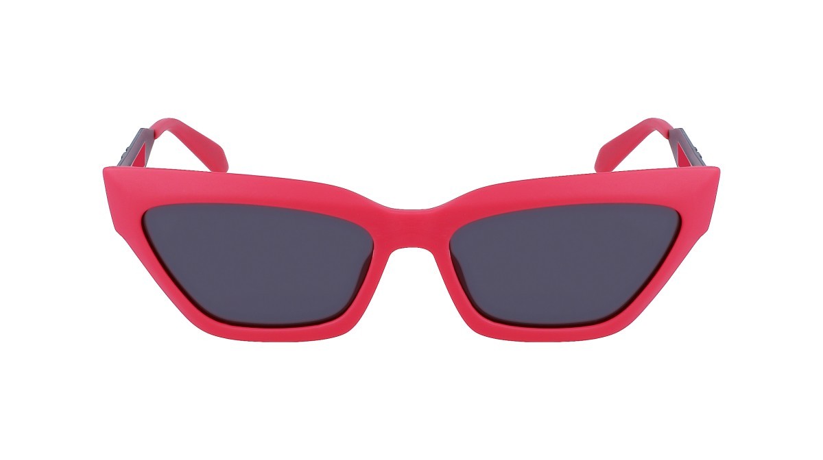 Sonnenbrillen Calvin Klein Jeans CKJ22640S (675) farbe pink form cat-eye gläser solid grey