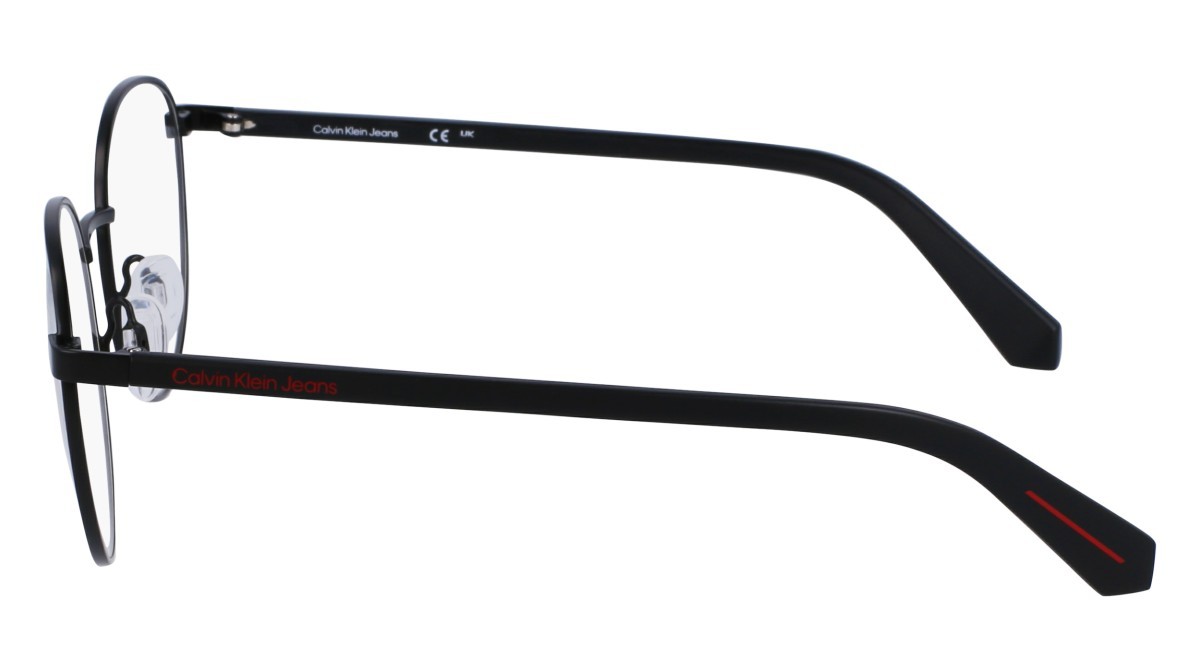 Brillen Calvin Klein Jeans CKJ23221CLIP-ON (002) farbe matte black form pantos gläser solid grey silver
