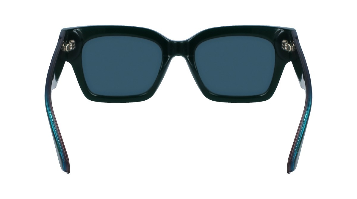 Sonnenbrillen Calvin Klein Jeans CKJ23601S (301) farbe dark green form rechteckig gläser solid petrol