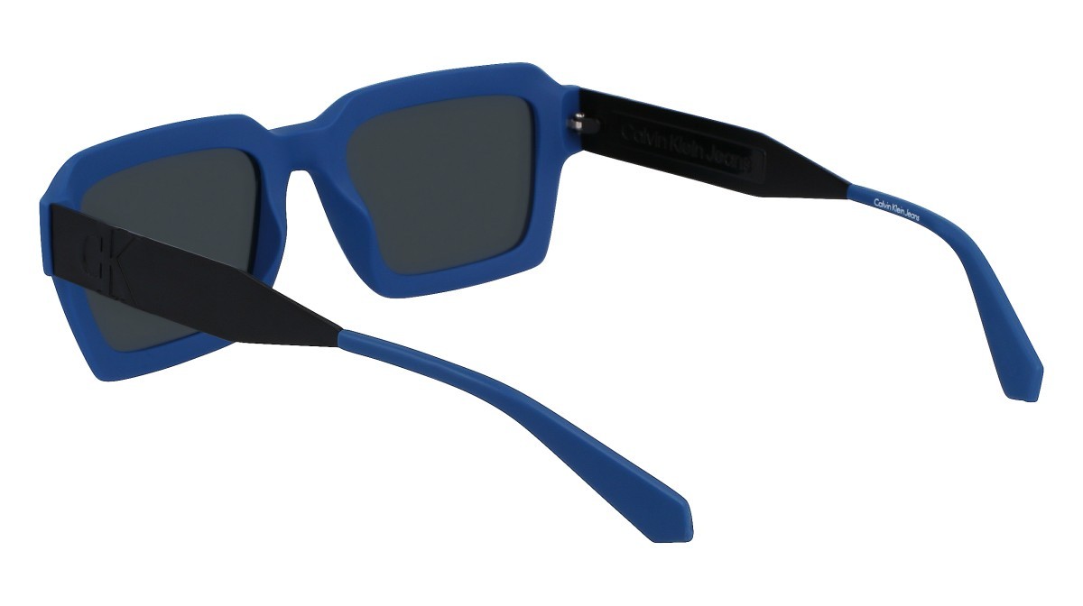Sonnenbrillen Calvin Klein Jeans CKJ23604S (400) farbe blue form rechteckig gläser solid grey