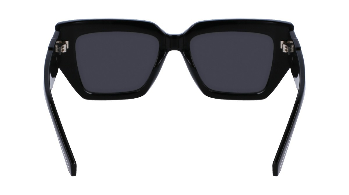 Sonnenbrillen Calvin Klein Jeans CKJ23608S (001) farbe black form schmetterling gläser solid grey