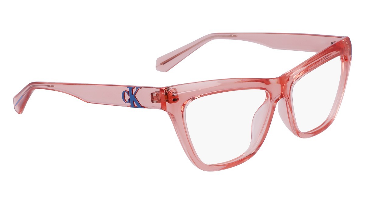 Brillen Calvin Klein Jeans CKJ23614 (671) farbe rose form cat-eye 