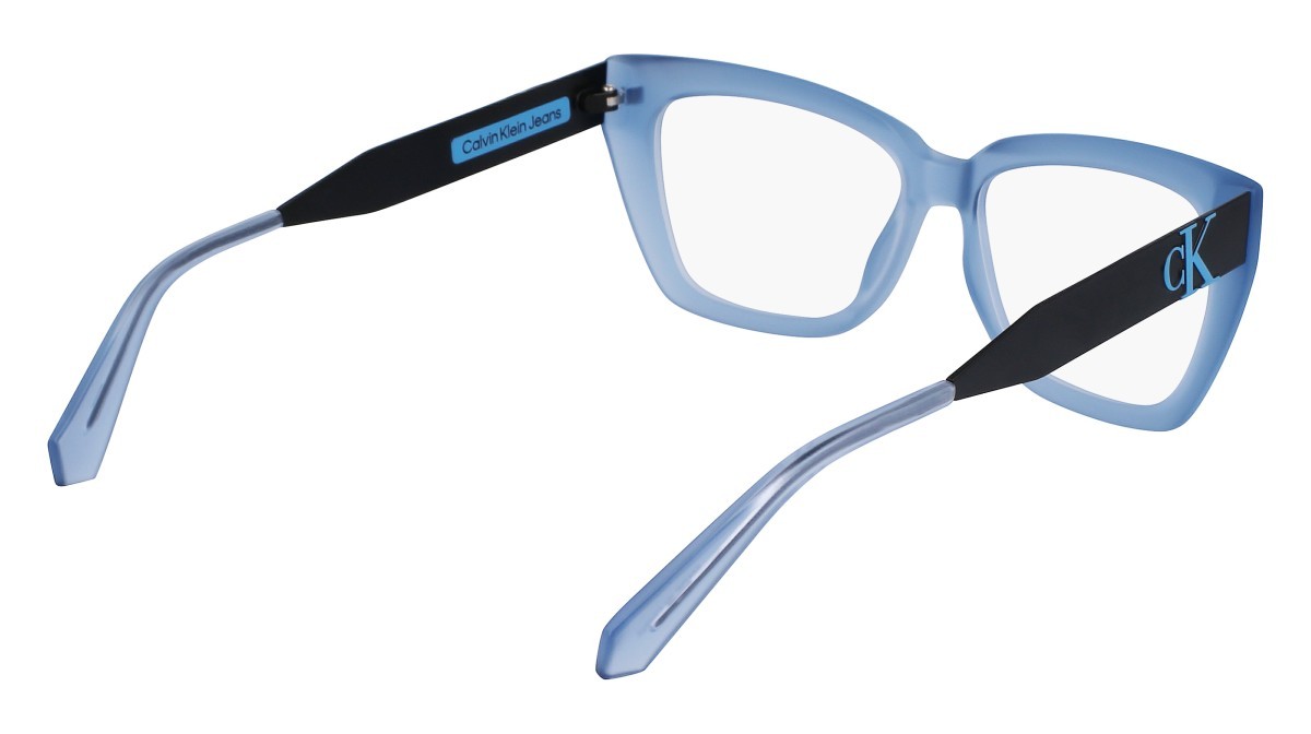 Brillen Calvin Klein Jeans CKJ23618 (410) farbe azure form cat-eye 