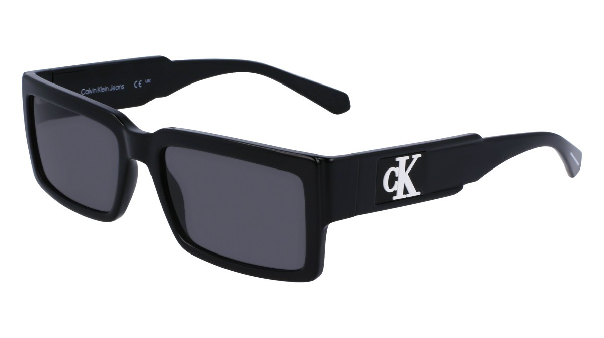 Sonnenbrillen Calvin Klein Jeans CKJ23623S (001) farbe black form rechteckig gläser solid grey