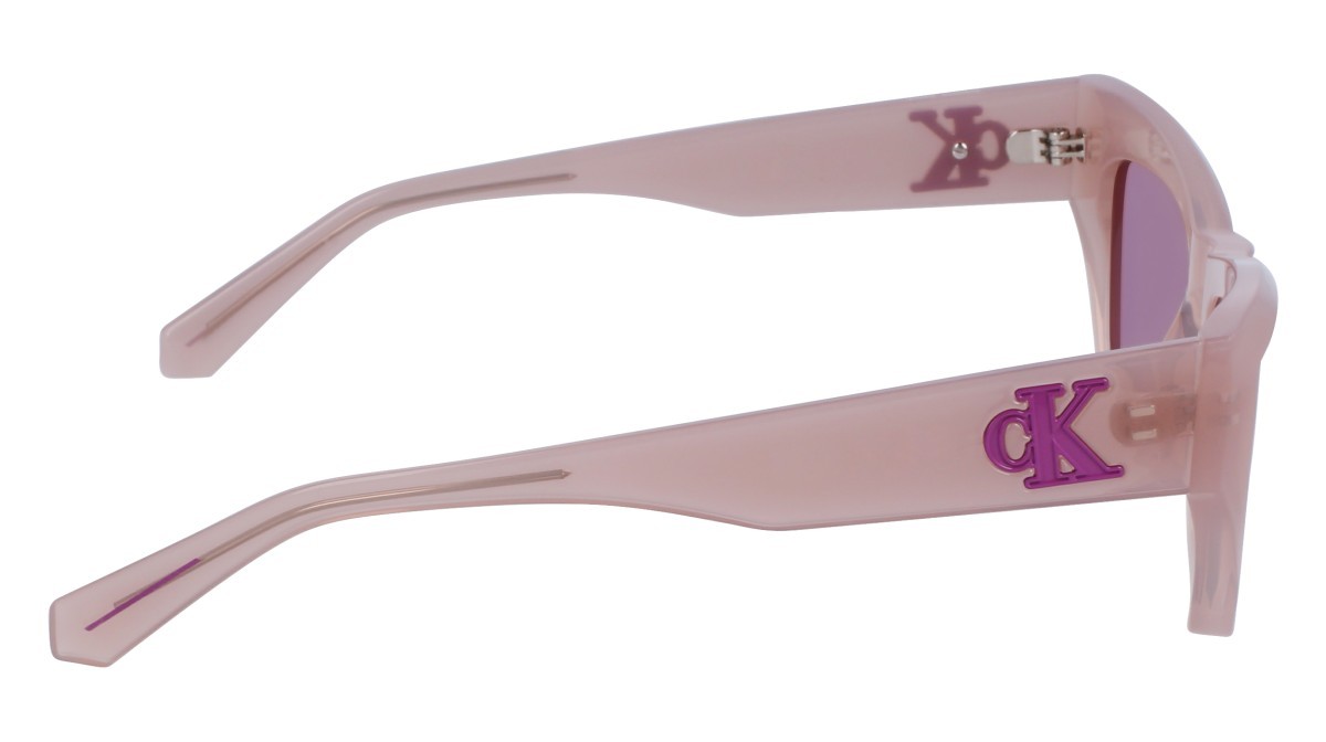 Sonnenbrillen Calvin Klein Jeans CKJ23641S (671) farbe nude form schmetterling gläser solid purple