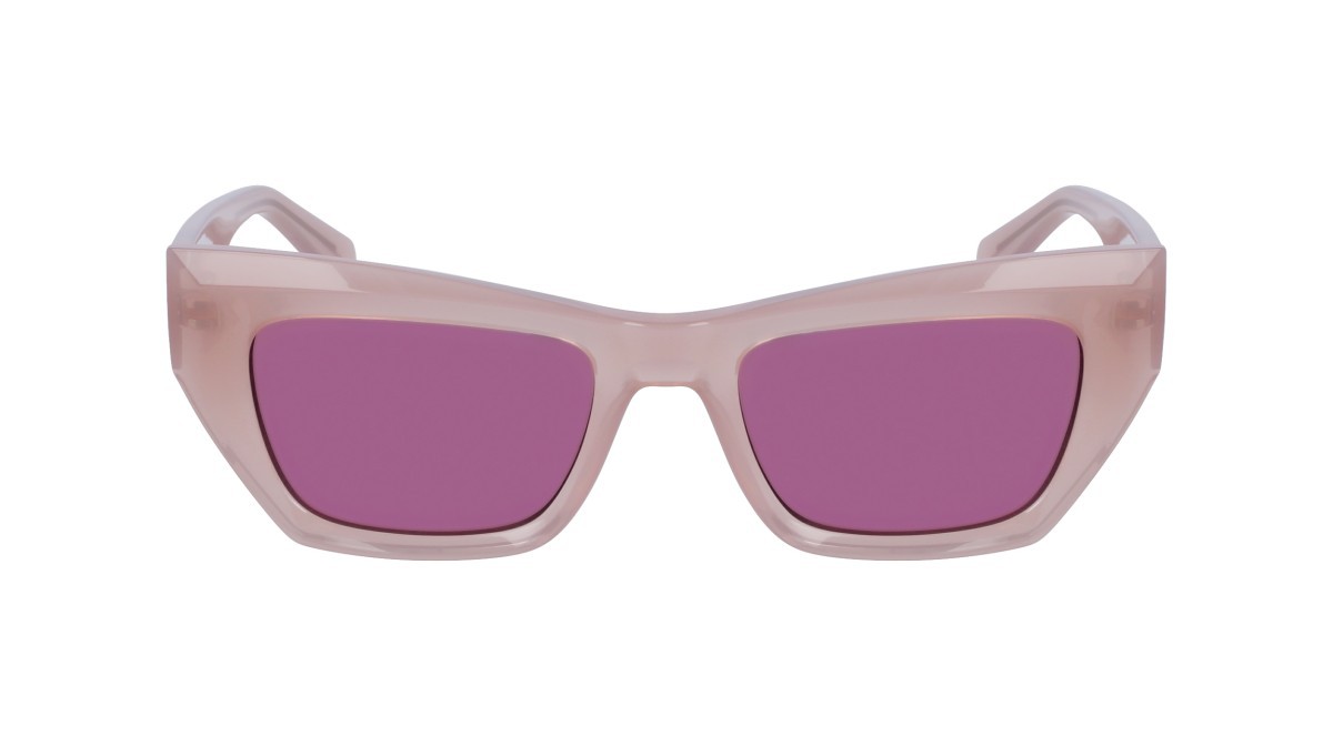 Sonnenbrillen Calvin Klein Jeans CKJ23641S (671) farbe nude form schmetterling gläser solid purple