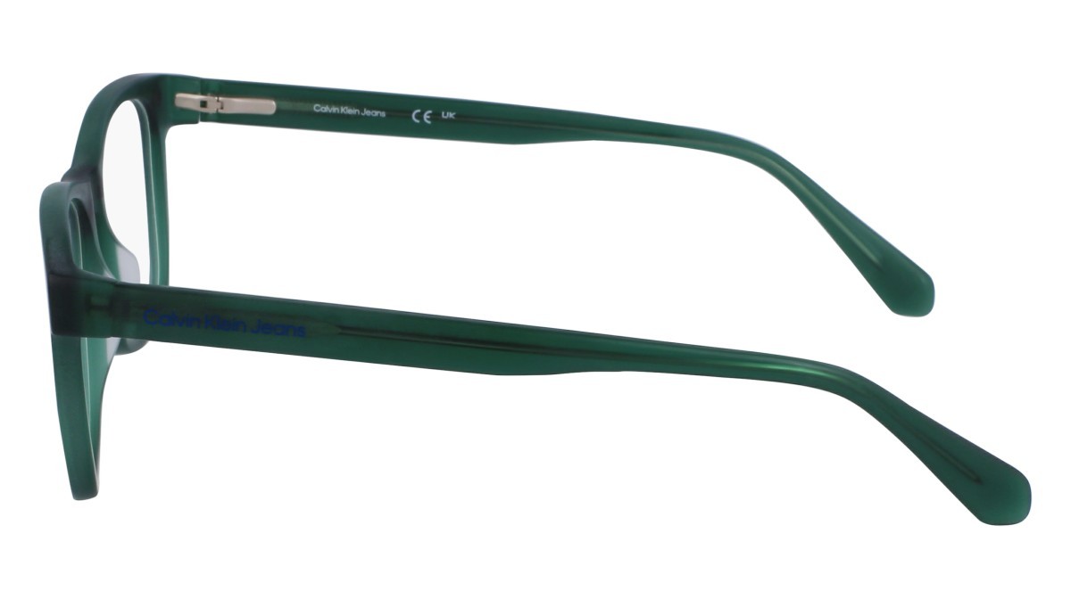 Brillen Calvin Klein Jeans CKJ23643 CLIP (300) farbe green form rechteckig gläser solid revo green