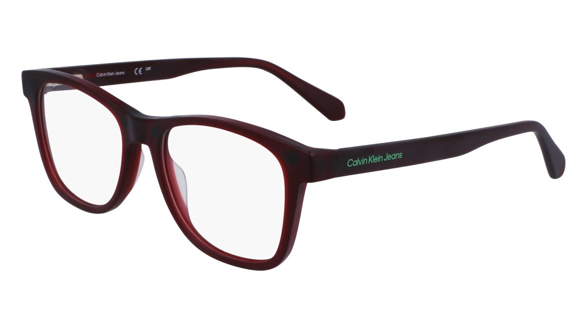Brillen Calvin Klein Jeans CKJ23643 CLIP (601) farbe burgundy form rechteckig gläser solid revo peach