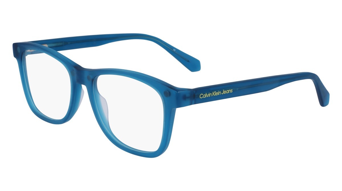 Brillen Calvin Klein Jeans CKJ23643MAG-SET (460) farbe blue form rechteckig gläser solid grey full mirror blue