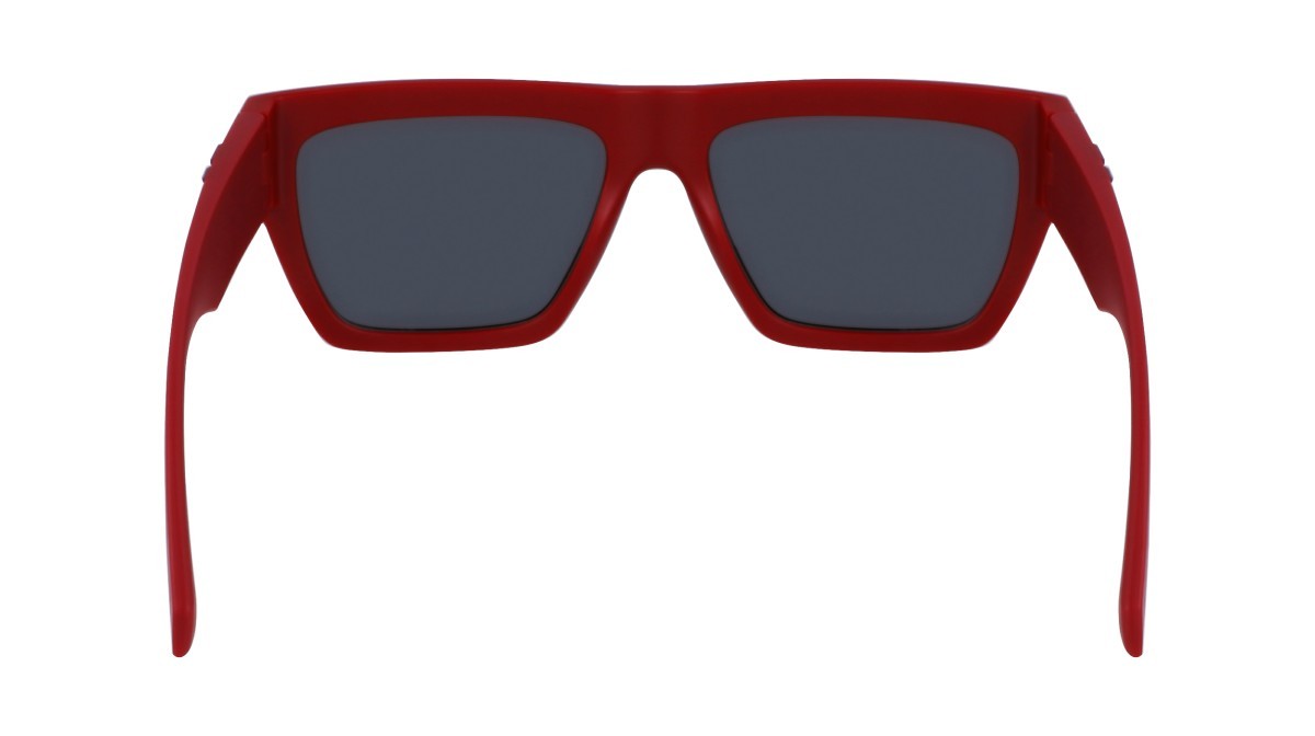 Sonnenbrillen Calvin Klein Jeans CKJ23653S (600) farbe red form rechteckig gläser solid grey