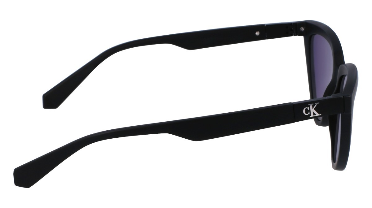 Sonnenbrillen Calvin Klein Jeans CKJ23658S (002) farbe matte black form cat-eye gläser solid teal w/pink mirror