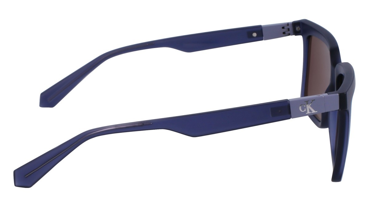 Occhiali da sole Calvin Klein Jeans CKJ23659S (050) colore grey forma quadrato lenti solid grey blue mirror
