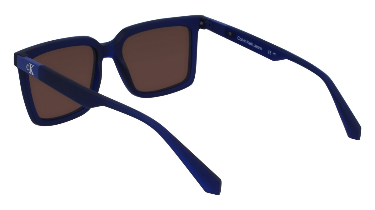 Sonnenbrillen Calvin Klein Jeans CKJ23659S (400) farbe blue form quadratisch gläser solid brown