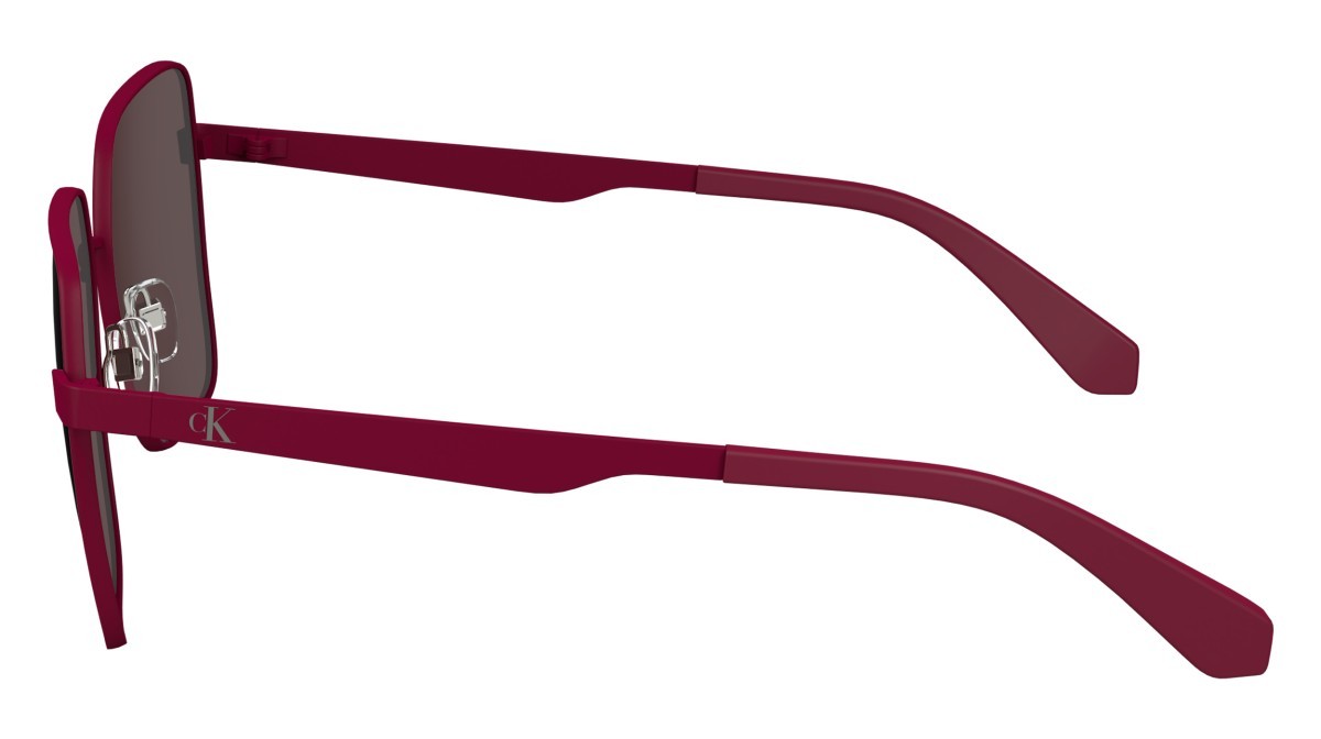 Sonnenbrillen Calvin Klein Jeans CKJ24201S (679) farbe cherry form quadratisch gläser solid mauve