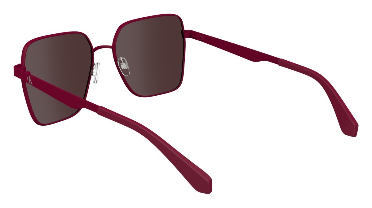 Sonnenbrillen Calvin Klein Jeans CKJ24201S (679) farbe cherry form quadratisch gläser solid mauve