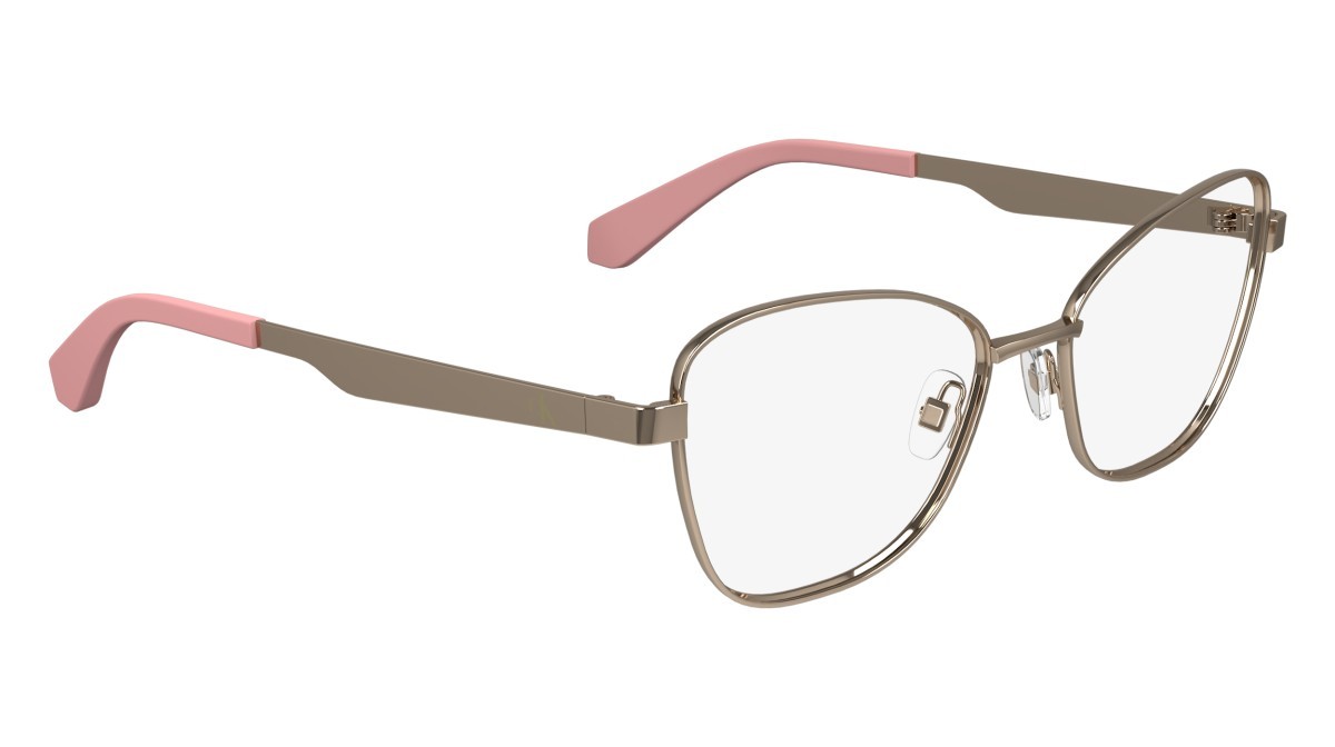 Brillen Calvin Klein Jeans CKJ24203 (770) farbe rose gold form schmetterling 