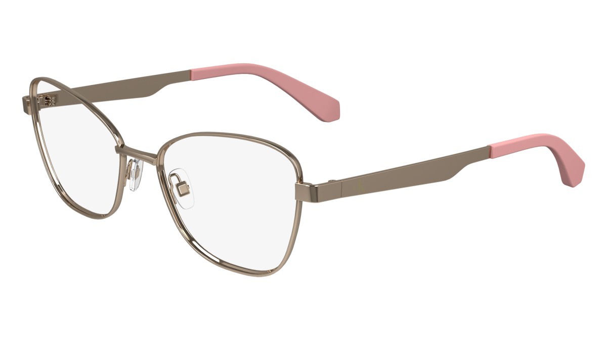 Brillen Calvin Klein Jeans CKJ24203 (770) farbe rose gold form schmetterling 