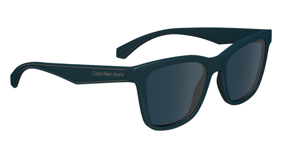 Sonnenbrillen Calvin Klein Jeans CKJ24301S (432) farbe petrol form rechteckig gläser solid avio