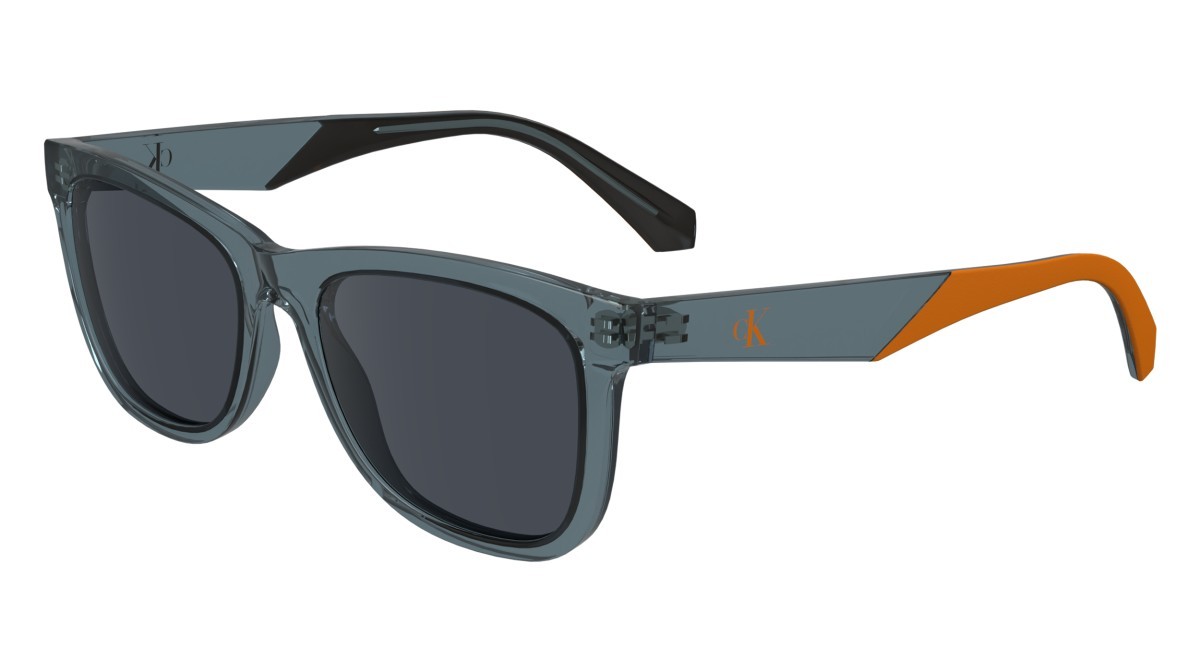 Sonnenbrillen Calvin Klein Jeans CKJ24302S (050) farbe grey form rechteckig gläser solid smoke